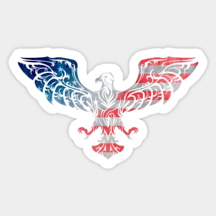 Tribal Eagle (USA Col) Sticker